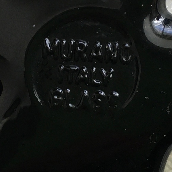 Murano Glass Italy star pendant (no chain) with red, black and gold - Picture 5 of 5